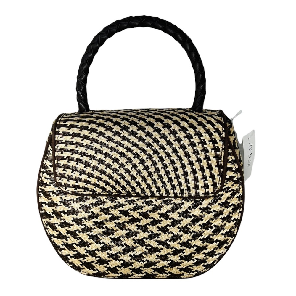 Gorgeous Structured Brown/Beige Straw Bag**$198 - Picture 1 of 7